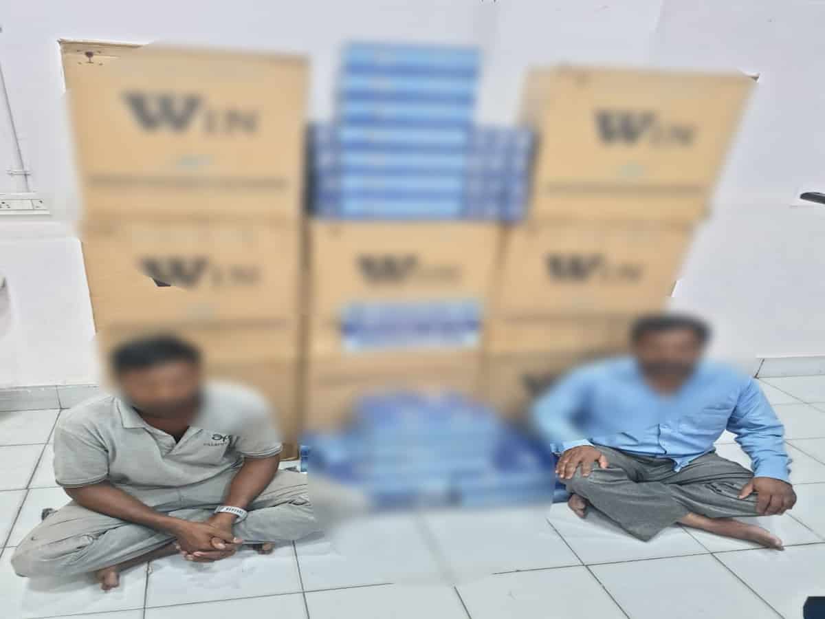 Foreign cigarettes worth Rs. 6 lakh seized, two held