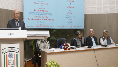 Universities are places of discussions and learning: Dr. Shahid