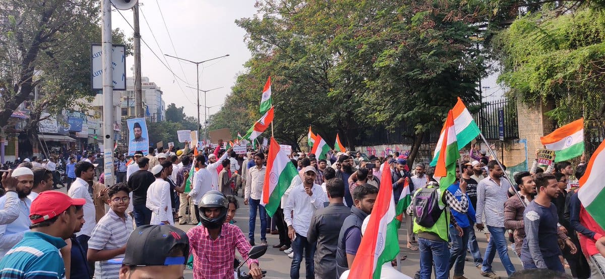 Million march in Hyderabad