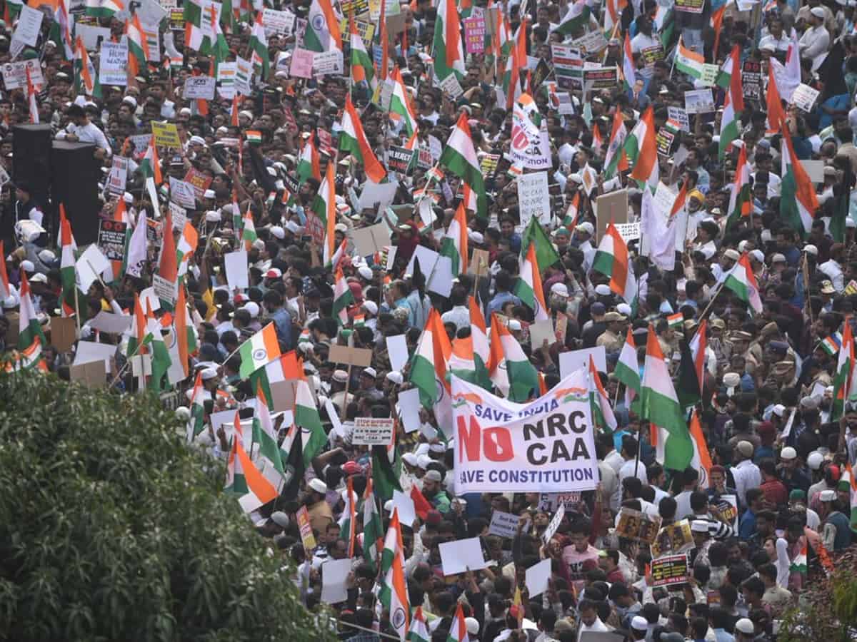 Million march in Hyderabad