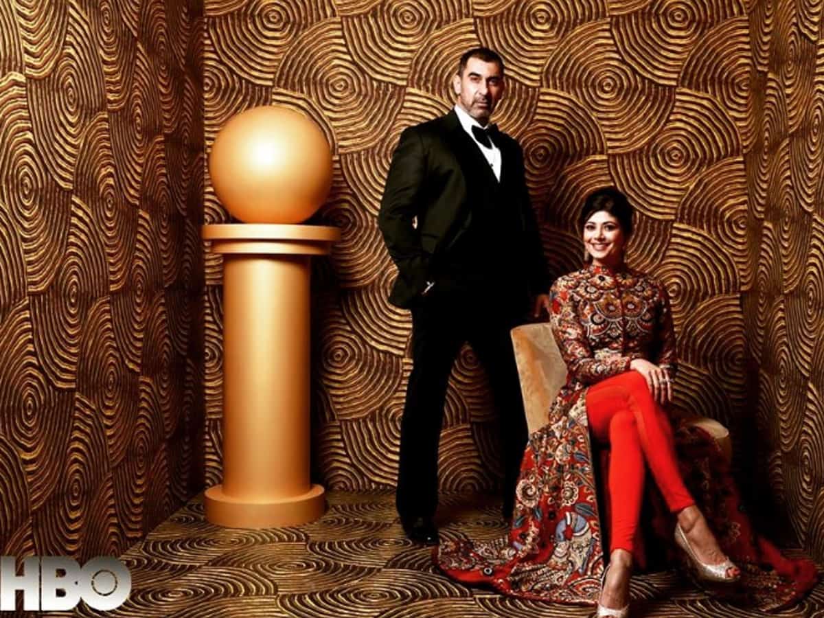 Nawab Shah and Pooja Batra at Golden Globes