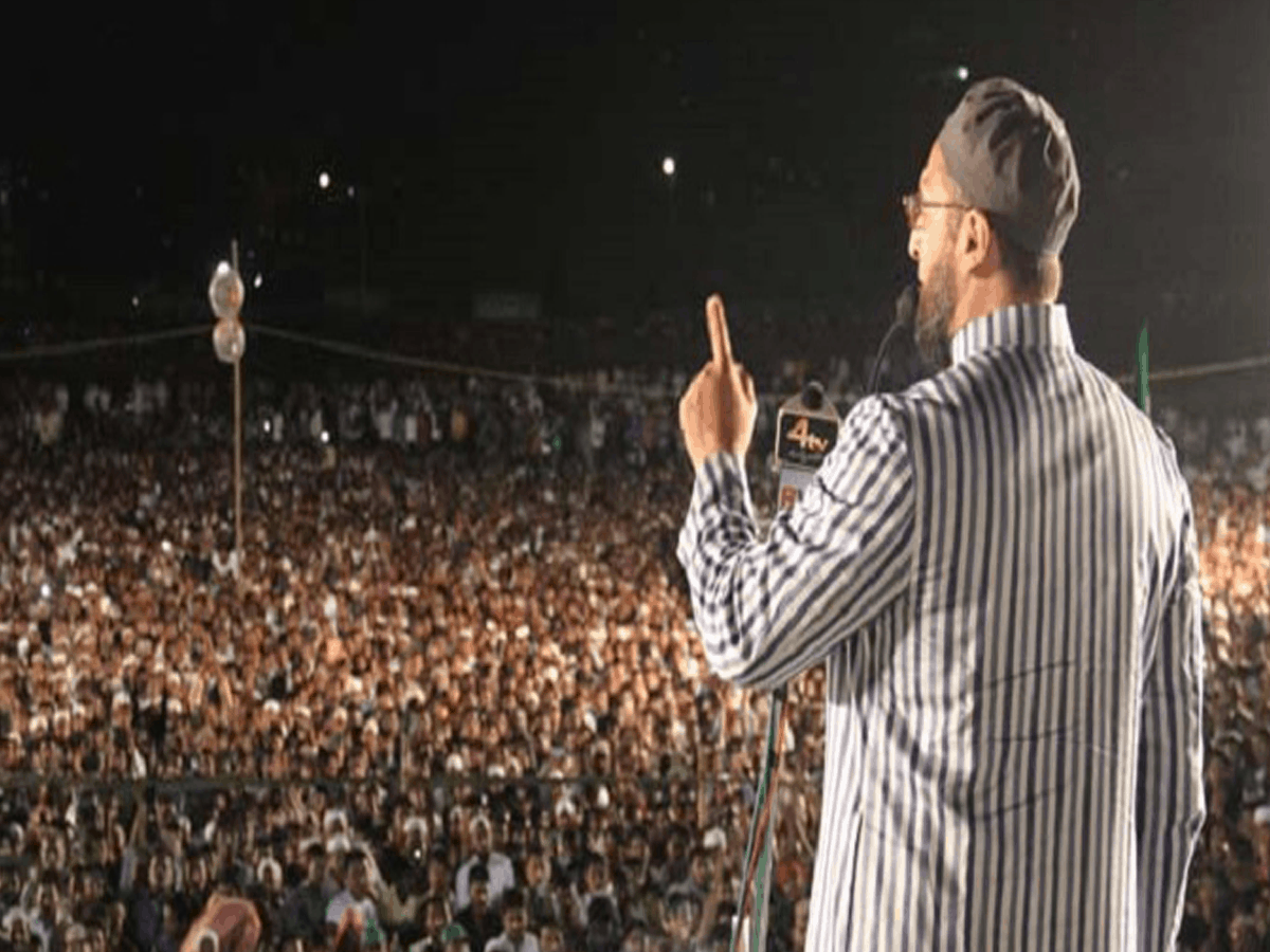 Hyderabad: AIMIM protest meet for Gaza in Darussalam on Monday