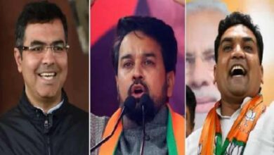 BJP leaders - Parvesh Verma, Anurag Thakur and Kapil Mishra.