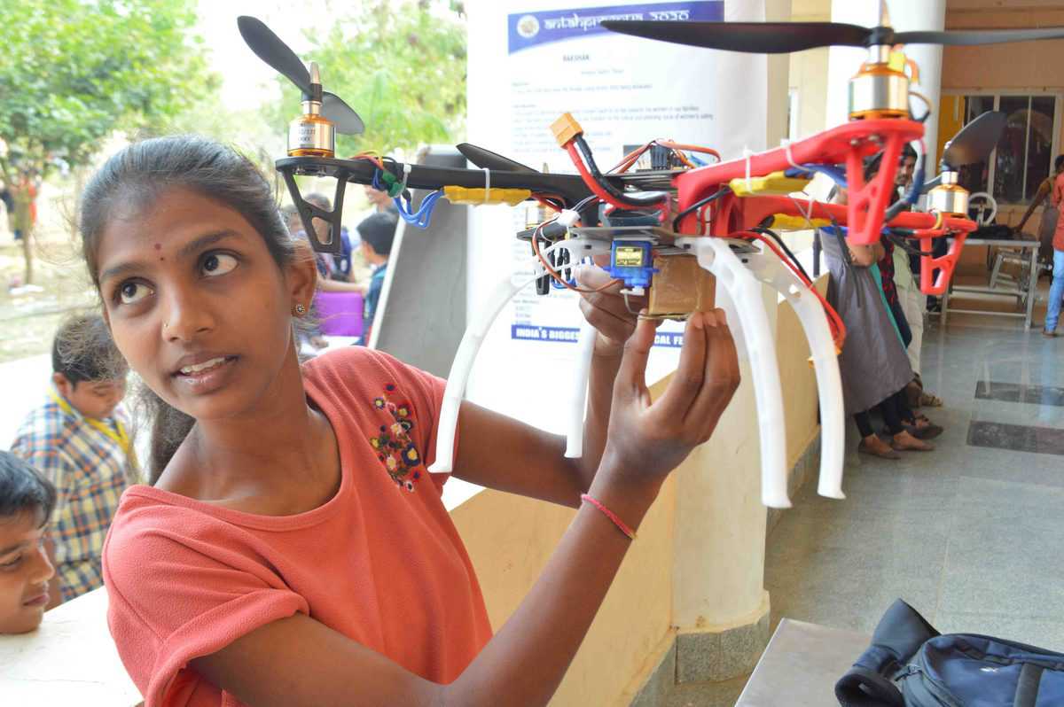 Students develop 'Safety Drone'; traces girls in distress