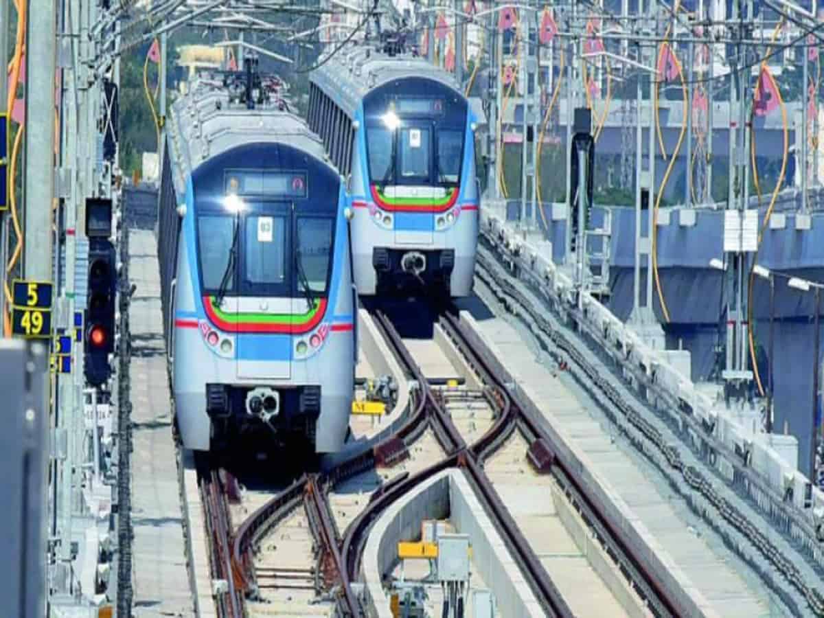 Metro Rail in Old city of Hyderabad