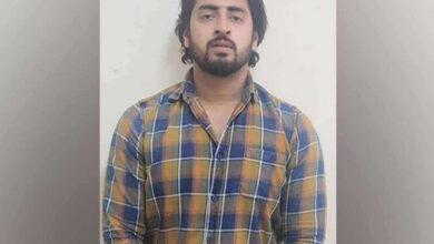 Shahrukh, the suspect who opened fire at police personnel during violence in North-East Delhi. Photo/ANI
