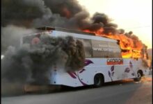 Telangana: TSRTC bus gutted in fire at Suryapet; no casualities