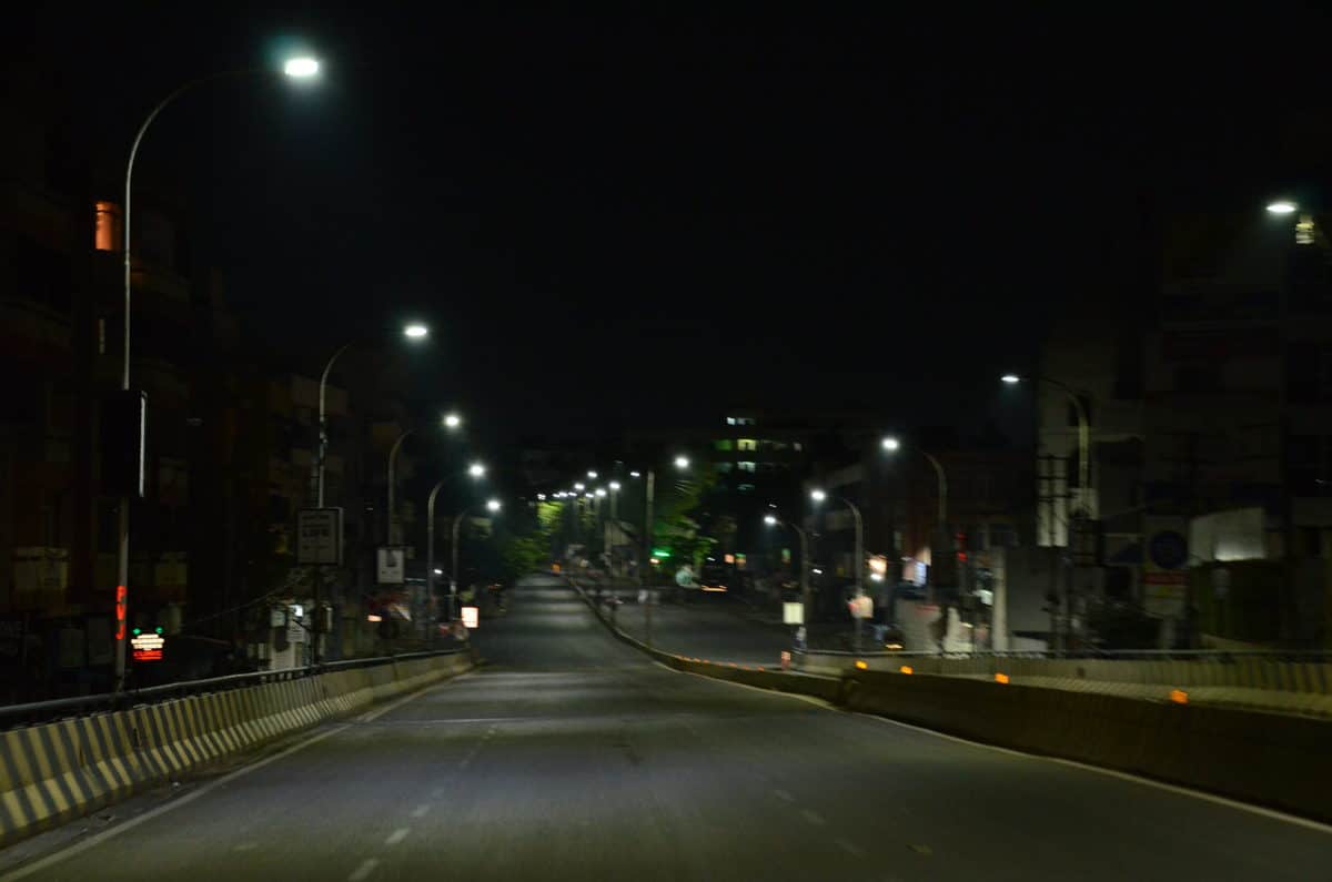 A deserted view of Malakpet Flyover Road during lockdown. Photo: Mohammed Hussain