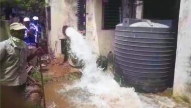 Water flush out in Musheerabad