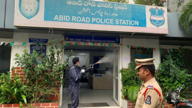 COVID-19: Police stations sprayed with disinfectant in Hyderabad