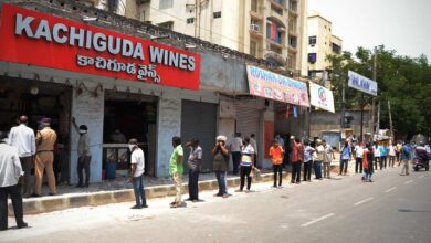 Liquor shops reopen in Telangana, tipplers throng stores