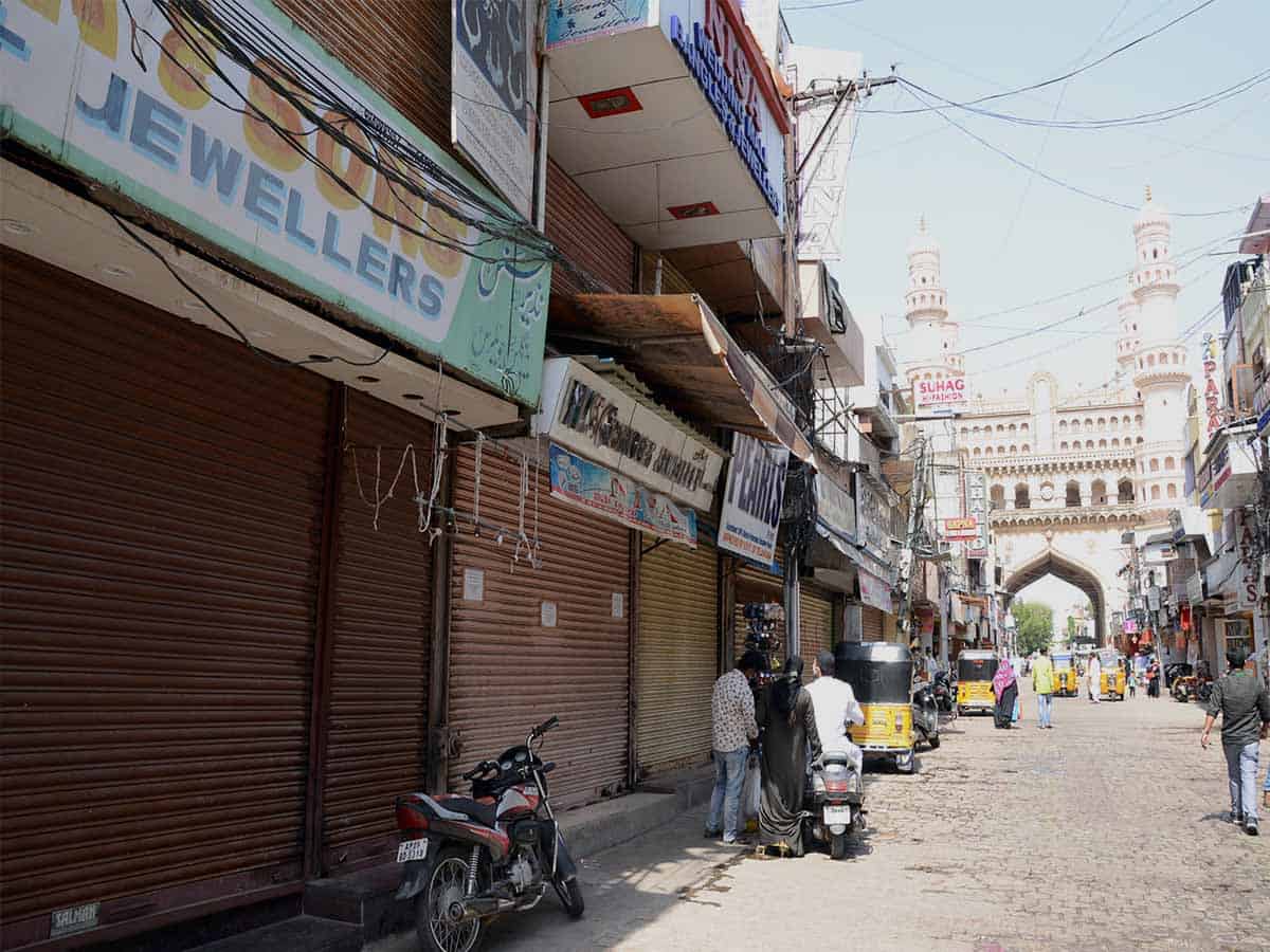 Charminar shops closed in support of 