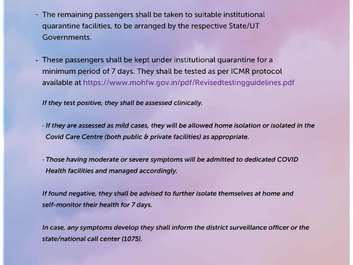 14day quarantine must for international arrivals The Siasat Daily
