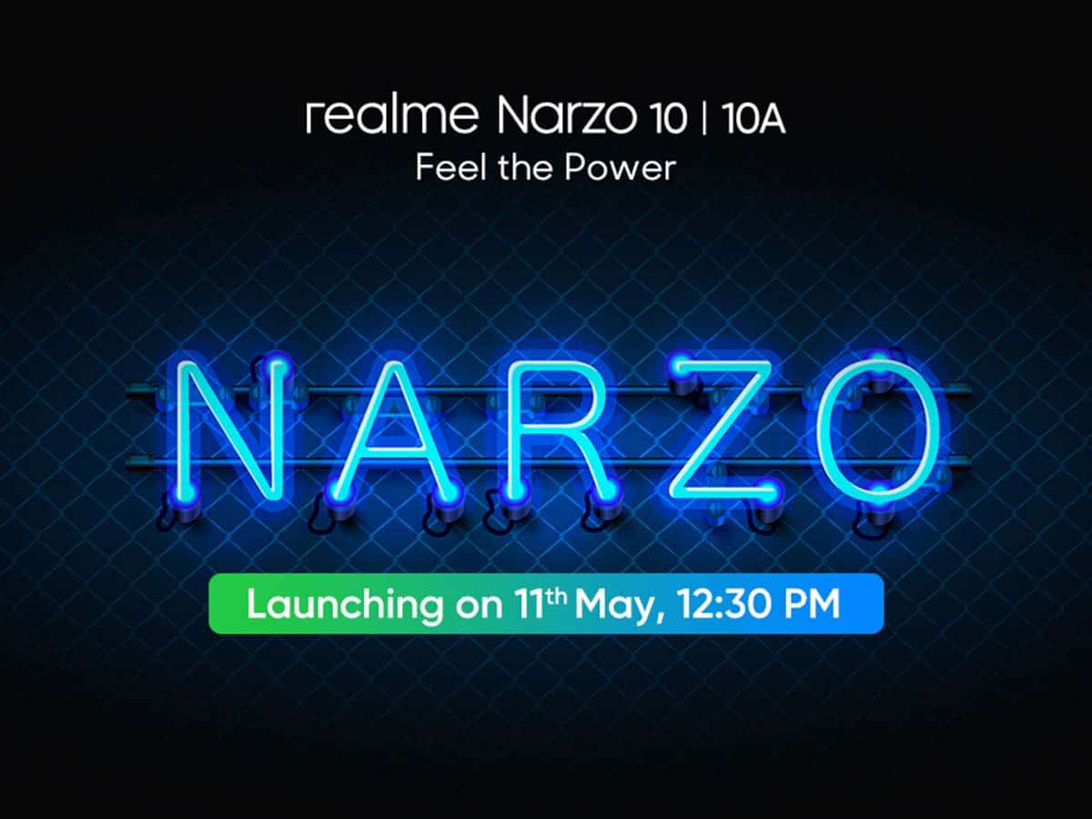 Realme Narzo 10 series launch now on May 11