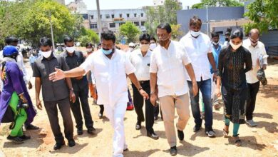 Minister, higher officials toured Sanathnagar constituency