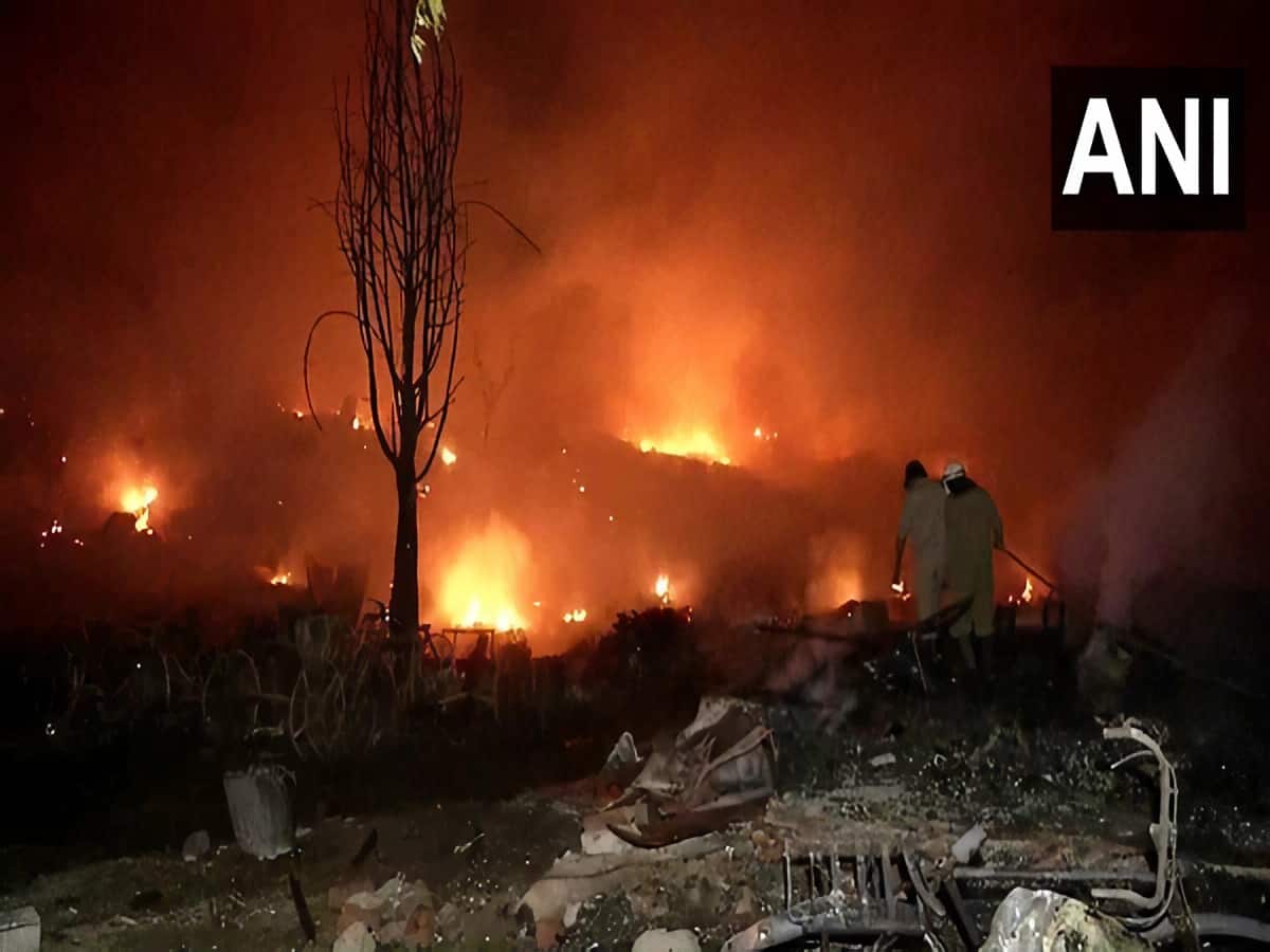 Fire at Tughlakabad