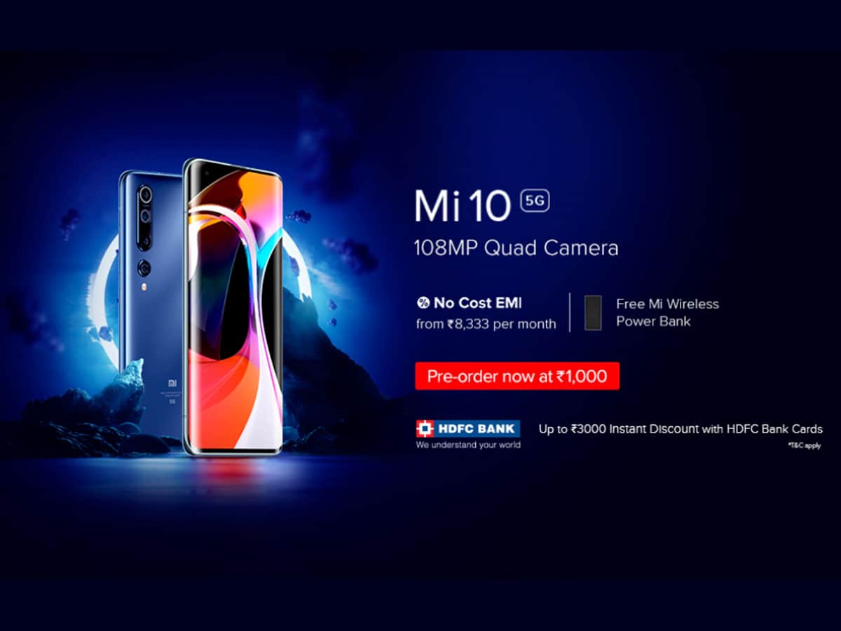 Mi 10 5G with 108MP quad-camera starts from Rs 49,999 in India