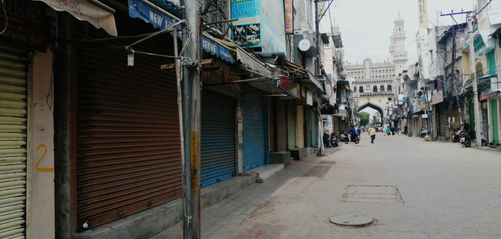 'Self-lockdown' by traders of Laad Bazar in Hyderabad