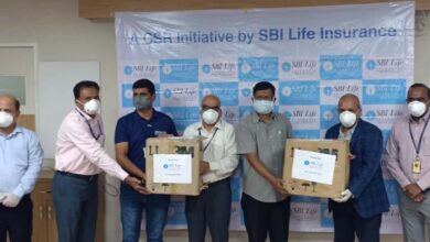 HHF, SBI donates N-95 to Osmania general Hospital