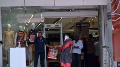 Shopping malls open doors in Hyderabad. Photo: Mohammed Hussain
