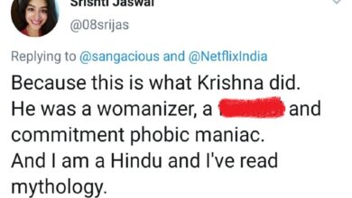 Hinduphobic tweet