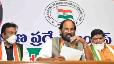 Uttam blames BJP, TRS Govts for higher fuel prices