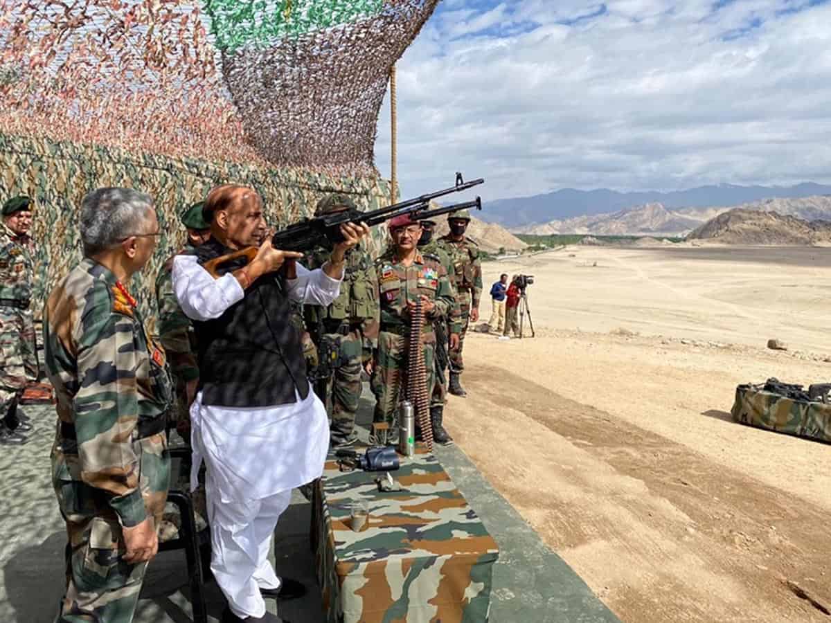 Rajnath in Ladakh, to review forces preparedness on ground
