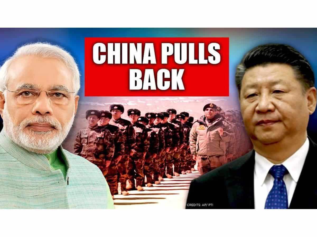 Chinese PLA moves back at Patrolling Points 14, 15