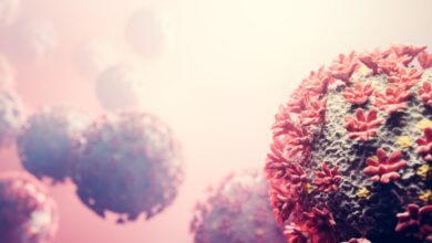 Coronavirus COVID-19 attack organism. Corona virus
