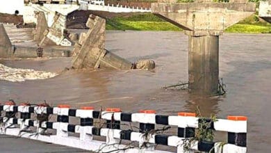 Bridge washed away before inauguration in MP