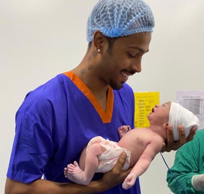 Blessing from god: Hardik Pandya shares image of his baby boy