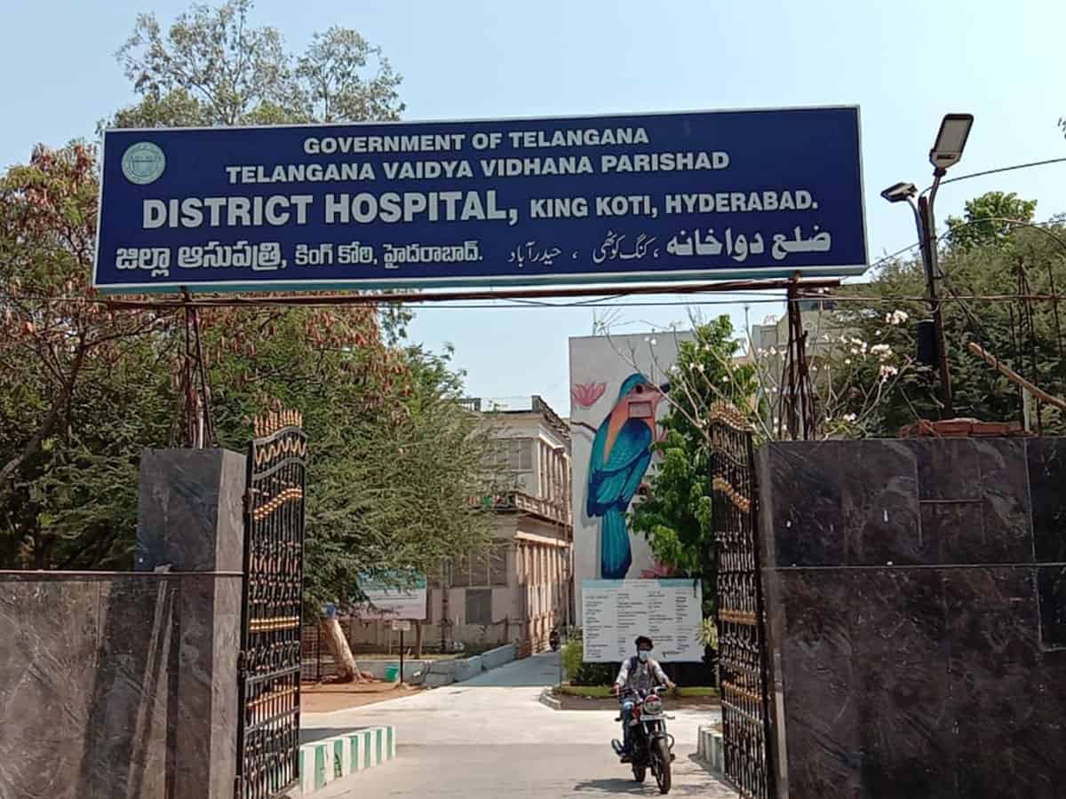 COVID patient goes missing from King Koti Govt Hospital