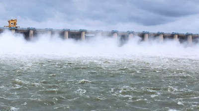 Krishna river in rain-hit Karnataka flows near danger mark
