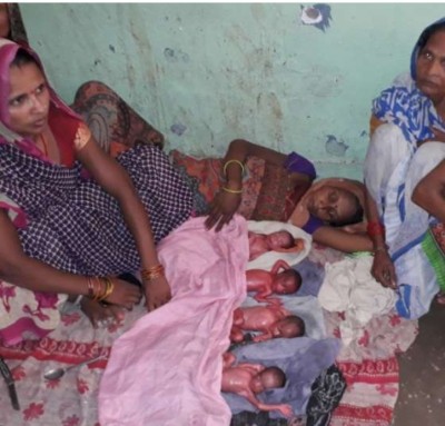 Quadruplets born to UP woman