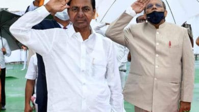 KCR hoists Tricolour amid low-key celebrations