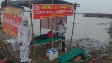 Covid boat ambulance for corona patients in Bihar