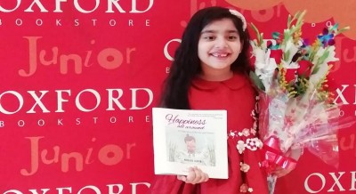 At 7, child prodigy honours literary legacy with first book