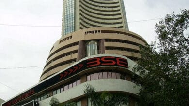 Sensex slips 123 pts; Nifty ends below 15,850