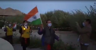 Candlelight march in Leh in memory of braveheart Nyima Tenzin
