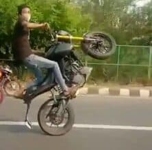 High on adrenaline: Bikers caught performing daring stunts on Delhi roads