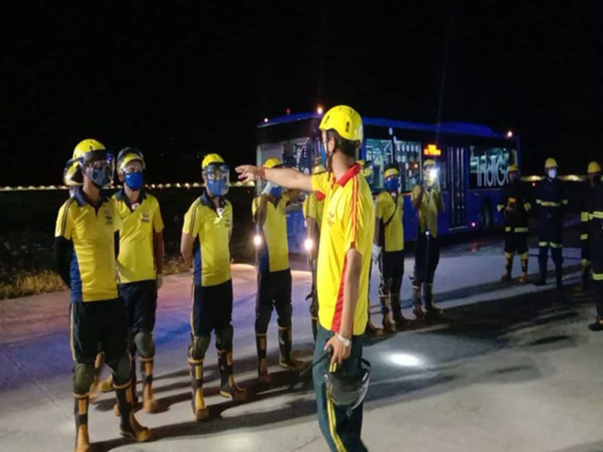 SDRF team conducts mock plane crash exercise in Dehradun