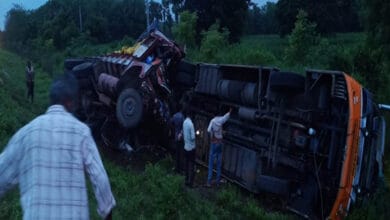 Several injured after lorry-bus collision in Andhra's Krishna