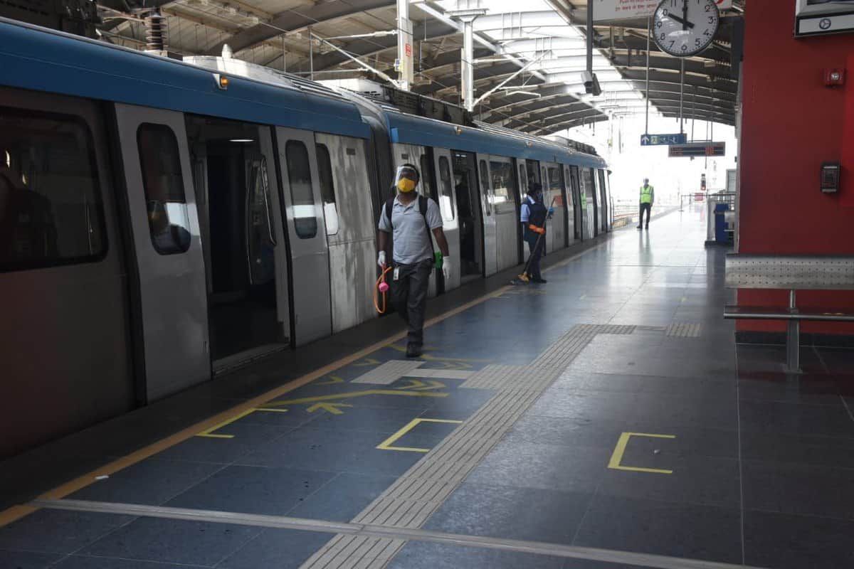 Hyderabad: Metro services have been interrupted due to a technical problem.