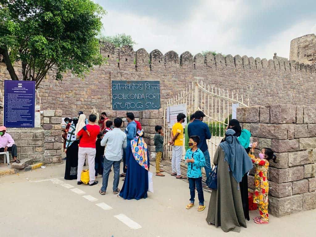 Visitors flock to historic Golconda fort in Hyderabad, After re-opening 
