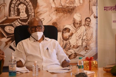 A year after seeking votes in pouring rain, Pawar consoles flood victims