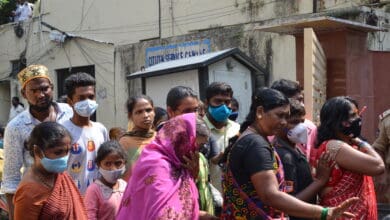 Flood victims protests at GHMC offices as govt stops relief