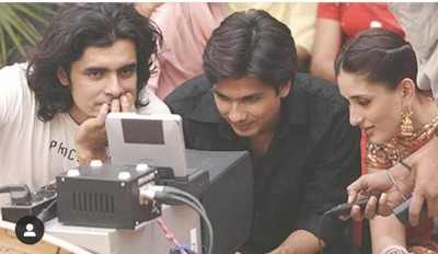 Kareena shares pic with Shahid Kapoor, Imtiaz Ali from 'Jab We Met' set