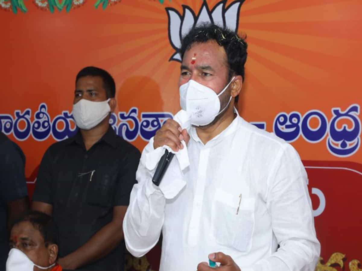 G Kishan Reddy inaugurates BJP's new office in Andhra Pradesh
