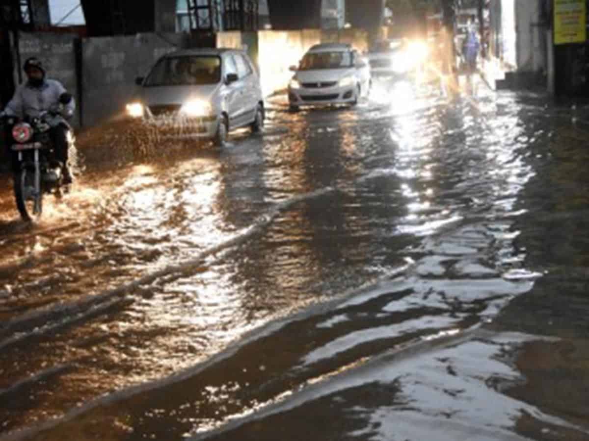 thundershowers in Hyderabad