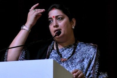 Smriti Irani launches developmental projects in Rae Bareli